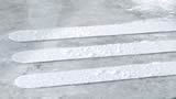 Anti-Slip Strips (white)  applied to bathroom tiles